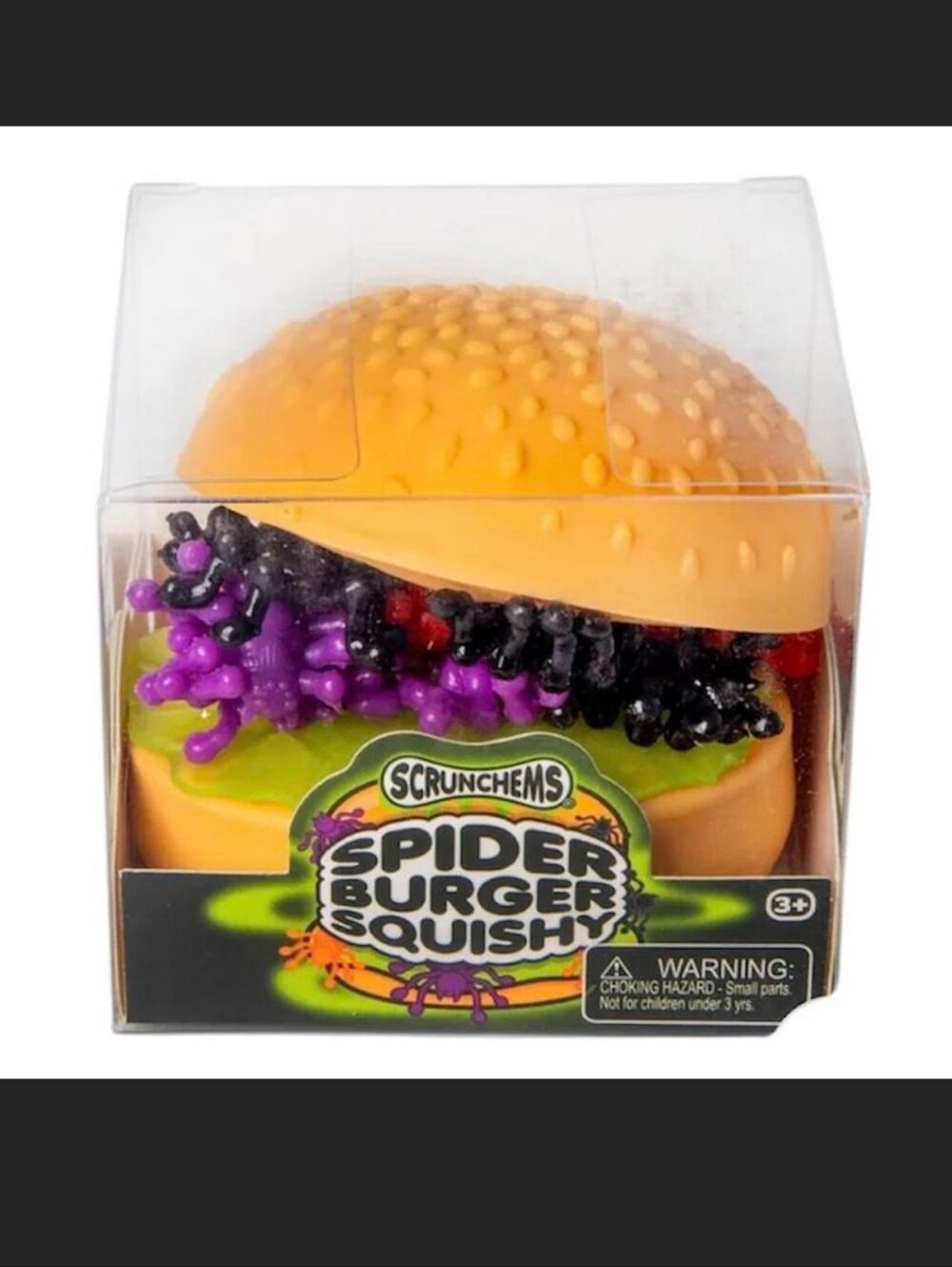 Spider Burger Squishy Toy - Yellow Burger